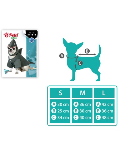 Shark Costume for Medium-Sized Dogs - Transform Your Furry Friend for Halloween

